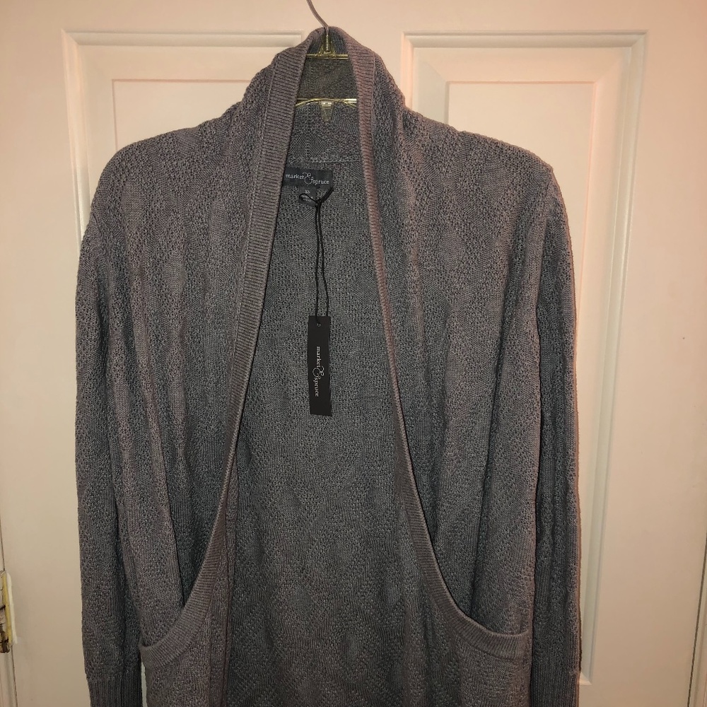 Long Grey Cardigan